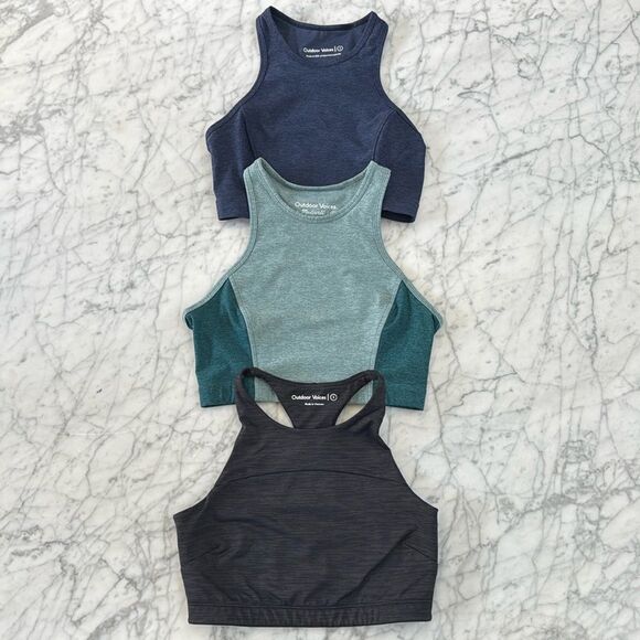Madewell x Outdoor Voices Athena Crop Top Bundle x 3 - Picture 1 of 13